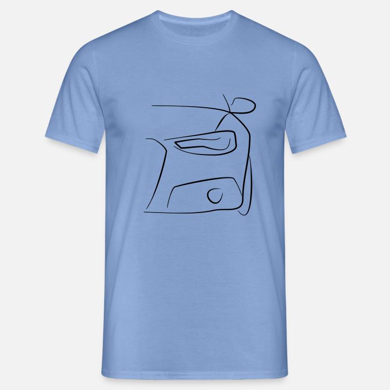 Auto Front Scheinwerfer Tribal - Männer T-Shirt - Carolina Blue