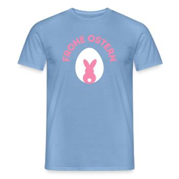 Frohe Ostern / Ostern - Männer T-Shirt - Carolina Blue - Vorne - AI Model Male 178 light (178cm)
