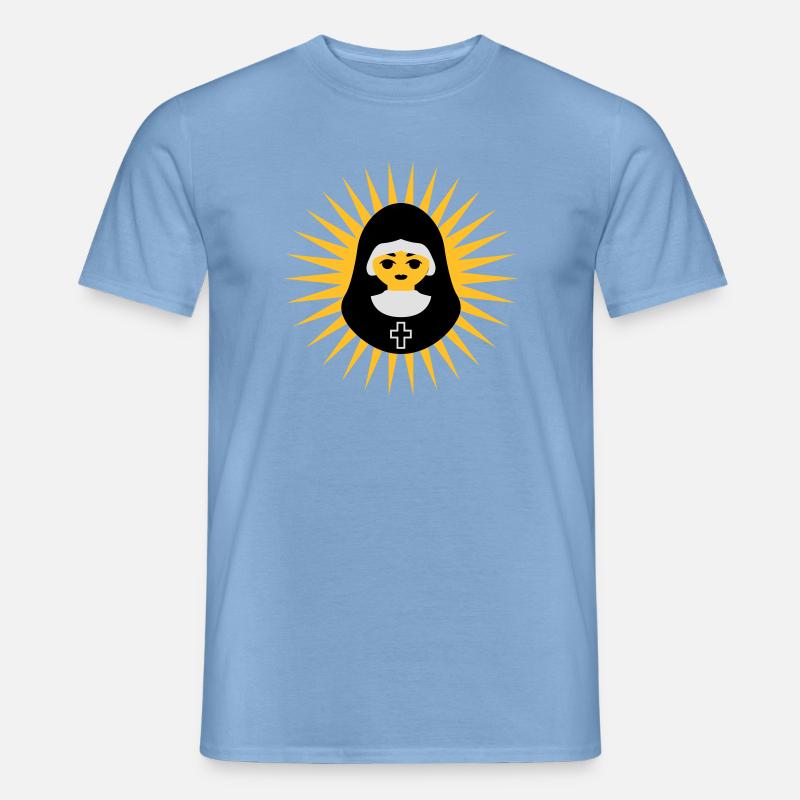 Nonne - Männer T-Shirt - Carolina Blue