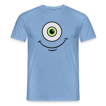 Monster eye - Männer T-Shirt - Carolina Blue - Vorne - AI Model Male 178 light (178cm)