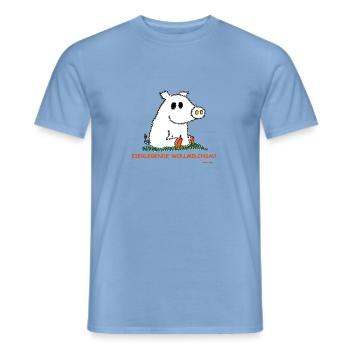 Egg legend Wollmilchsau - Men's T-Shirt - carolina blue - Front - AI Model Male 178 light (178cm)