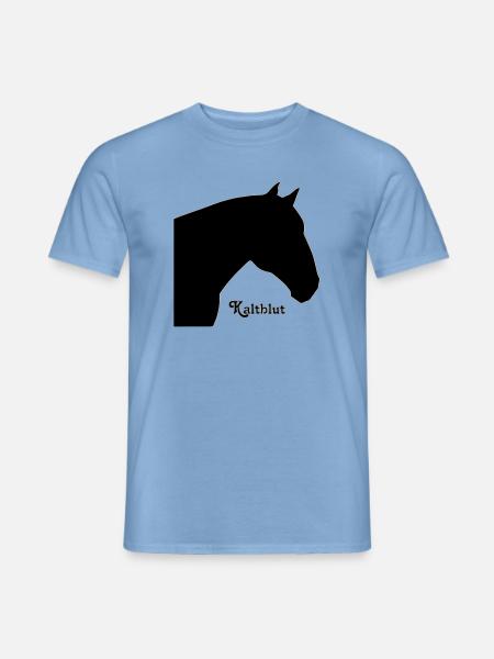 Kaltblut schwarz - Männer T-Shirt - Carolina Blue