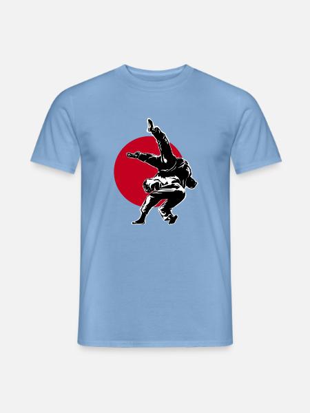 judo koshi guruma back view PNG - Männer T-Shirt - Carolina Blue