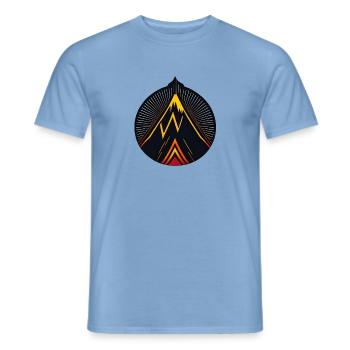 Vulkan logo - Männer T-Shirt - Carolina Blue - Vorne - AI Model Male 178 light (178cm)