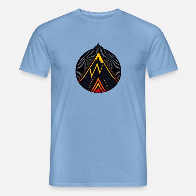 Vulkan logo - Männer T-Shirt - Carolina Blue