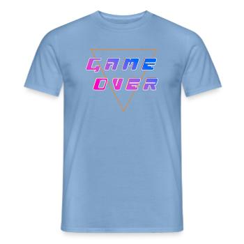 GameOver - T-shirt homme - carolina blue - Devant - AI Model Male 178 light (178cm)