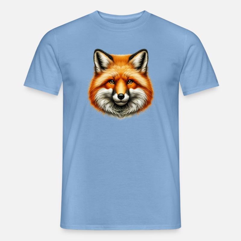 Fuchs - Männer T-Shirt - Carolina Blue