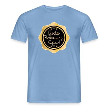 Gute Besserung Opa - Heilung - Männer T-Shirt - Carolina Blue - Vorne - AI Model Male 178 light (178cm)