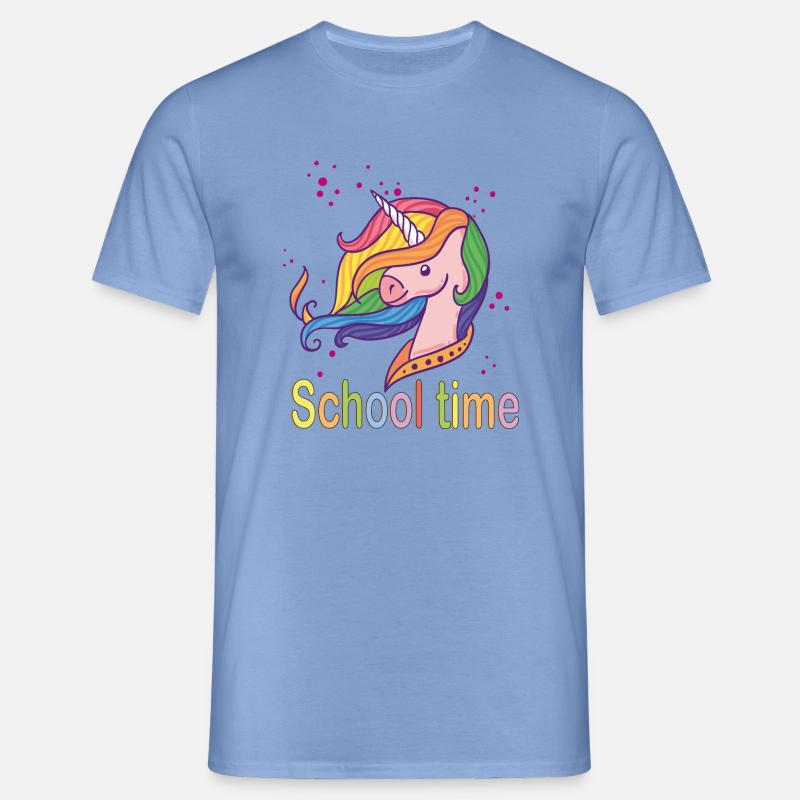 School Time, Einschulung - Männer T-Shirt - Carolina Blue
