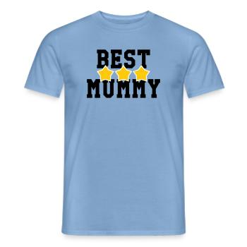 Best Mom - Mother's Day - Men's T-Shirt - carolina blue - Front - AI Model Male 178 light (178cm)