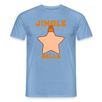 Weihnachts-Design Bells - Männer T-Shirt - Carolina Blue - Vorne - AI Model Male 178 light (178cm)