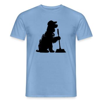 WorkCocker - Männer T-Shirt - Carolina Blue - Vorne - AI Model Male 178 light (178cm)