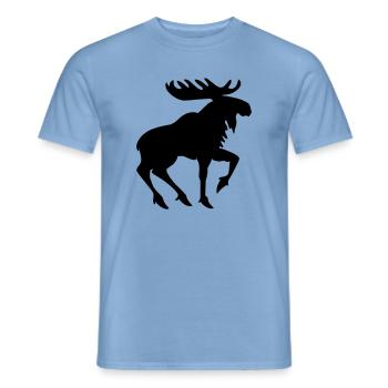 Orignal héraldique – Emblème de style ombre - T-shirt homme - carolina blue - Devant - AI Model Male 178 light (178cm)