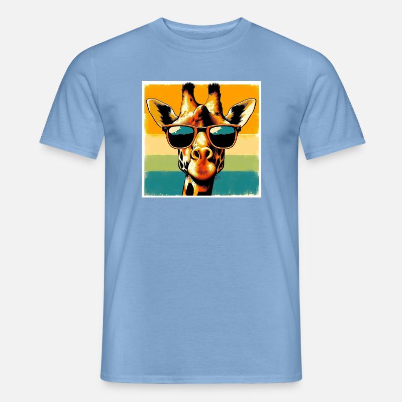 Giraffe - Männer T-Shirt - Carolina Blue