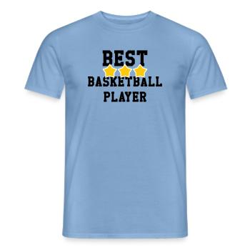 Bester Basketballspieler der Welt – Sportmeister - Männer T-Shirt - Carolina Blue - Vorne - AI Model Male 178 light (178cm)