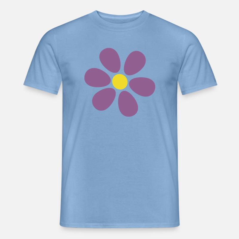 violette Blume Blume violett Blüte  - Männer T-Shirt - Carolina Blue