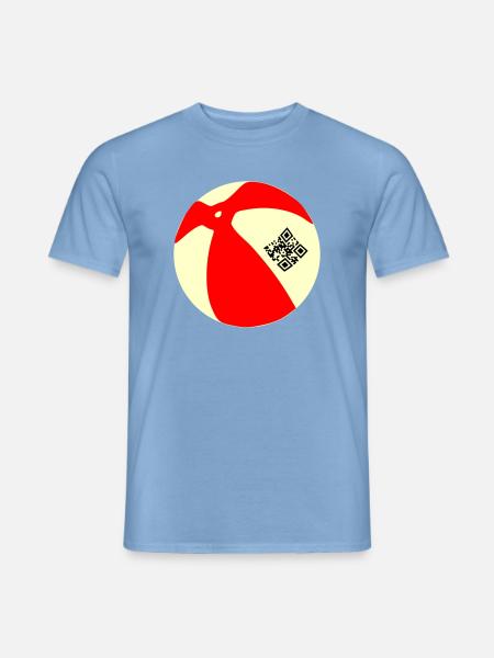 Ball QR - Men's T-Shirt - carolina blue