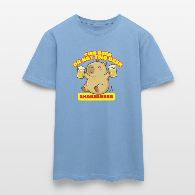 Zwei Bier oder nicht zwei Bier – Shakesbeer – Capybara Männer T-Shirt