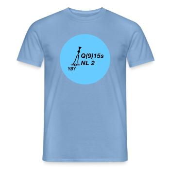 Tonne - Boje Nordsee Segeln Ostsee Maritim - Männer T-Shirt - Carolina Blue - Vorne - AI Model Male 178 light (178cm)