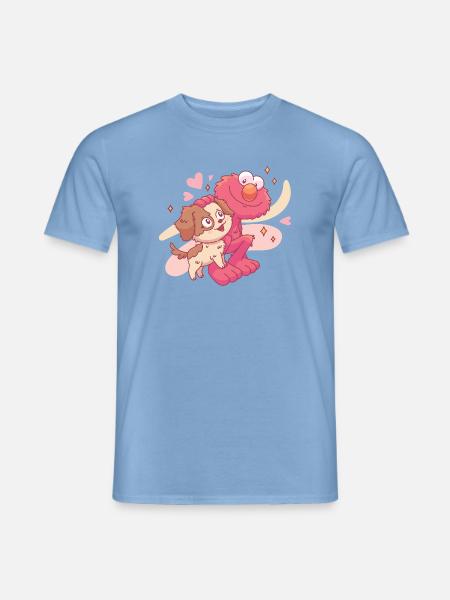 Sesamstraße Tango und Elmo zusammen - Männer T-Shirt - Carolina Blue