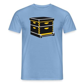 Beehive hive beekeeping apiary beekeeper - Men's T-Shirt - carolina blue - Front - AI Model Male 178 light (178cm)