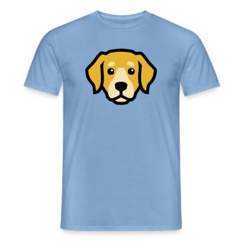 Tête de chien Golden Retriever Labrador Maman - T-shirt homme - carolina blue - Devant - AI Model Male 178 light (178cm)
