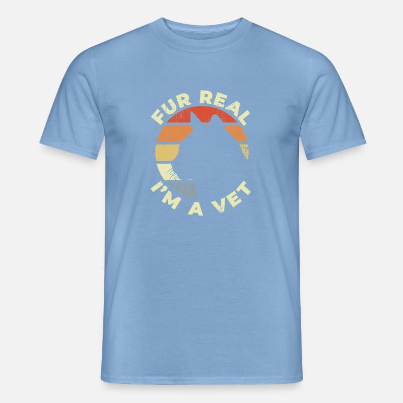 Ich bin der Tierarzt - Männer T-Shirt - Carolina Blue