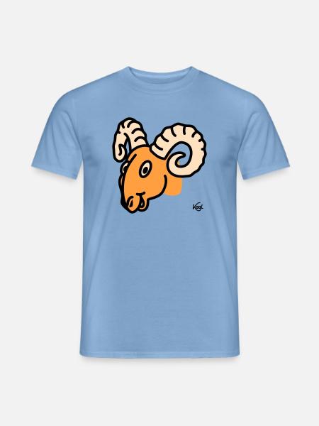Aries large - Men's T-Shirt - carolina blue