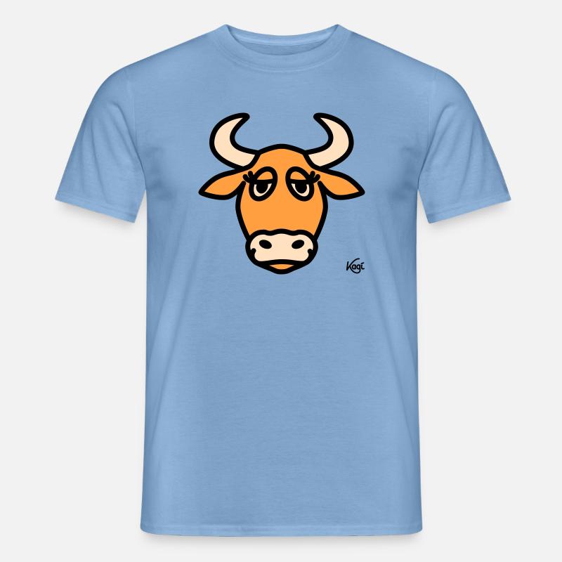 Stier groß - Männer T-Shirt - Carolina Blue