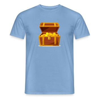 Schatztruhe - Männer T-Shirt - Carolina Blue - Vorne - AI Model Male 178 light (178cm)