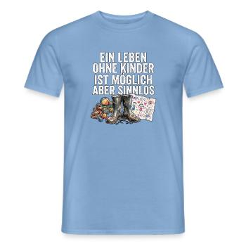 Coole Eltern - Männer T-Shirt - Carolina Blue - Vorne - AI Model Male 178 light (178cm)