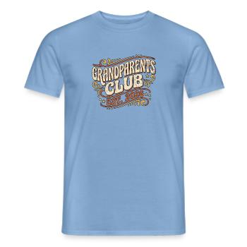 Grandparents Club - Men's T-Shirt - carolina blue - Front - AI Model Male 178 light (178cm)