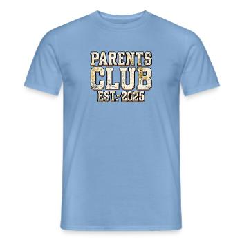 Parents Club 2025 - Männer T-Shirt - Carolina Blue - Vorne - AI Model Male 178 light (178cm)
