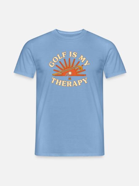 Golf ist meine Flucht - Männer T-Shirt - Carolina Blue