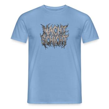 Heavy Metal Night Shift - Men's T-Shirt - carolina blue - Front - AI Model Male 178 light (178cm)