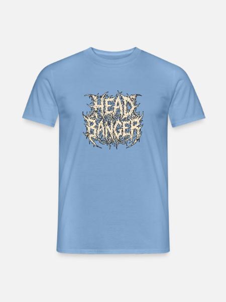Headbanger Heavy Metal - Männer T-Shirt - Carolina Blue