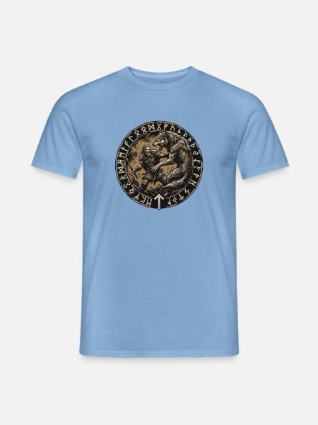 Jäger Germane Runen - Männer T-Shirt - Carolina Blue