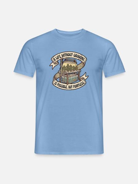 Growing Grower Passion - Männer T-Shirt - Carolina Blue