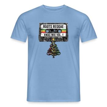 Christmas Tree Roots Reggae - Männer T-Shirt - Carolina Blue - Vorne - AI Model Male 178 light (178cm)
