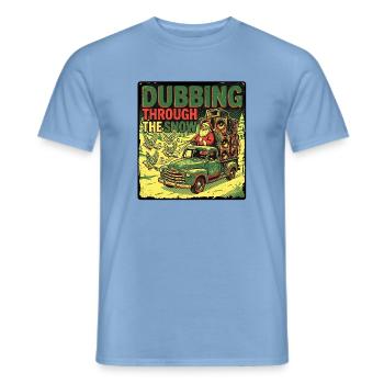 Dub Reggae Weihnachtsmann - Männer T-Shirt - Carolina Blue - Vorne - AI Model Male 178 light (178cm)