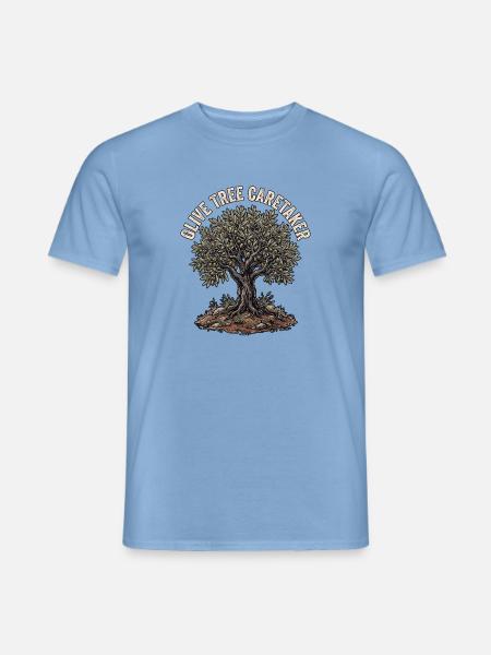 Olivenbaum Pfleger - Männer T-Shirt - Carolina Blue