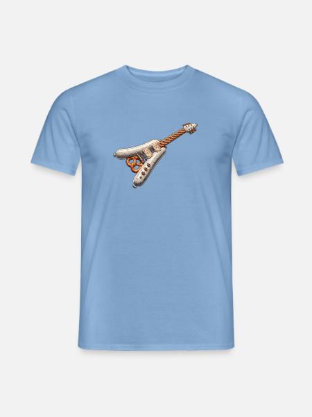 Weisswurst Brezel Gitarre - Männer T-Shirt - Carolina Blue