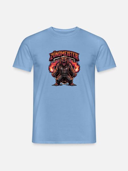 Pyro Bär Stadion - Männer T-Shirt - Carolina Blue