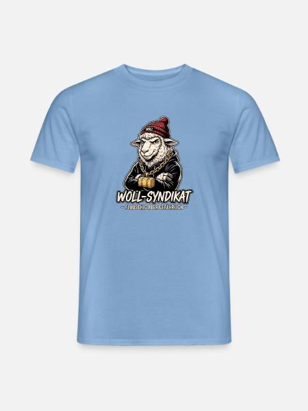 Cooler Schäfer Landwirt - Männer T-Shirt - Carolina Blue
