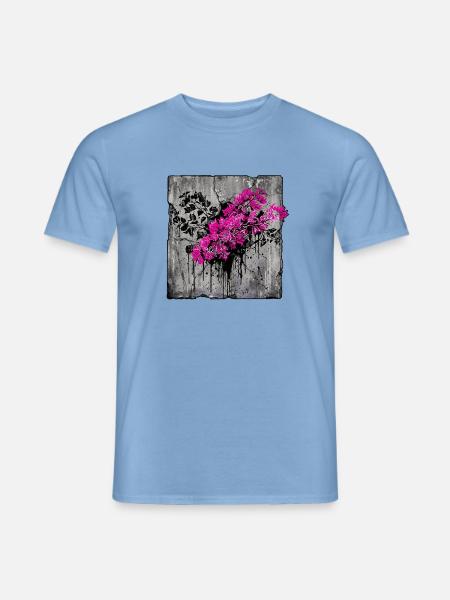 Bougainvillea Bricht Beton - Männer T-Shirt - Carolina Blue
