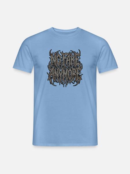 No Fake Heavy Metal - Männer T-Shirt - Carolina Blue