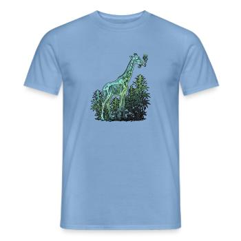 Röntgen Kiffer Giraffe - Männer T-Shirt - Carolina Blue - Vorne - AI Model Male 178 light (178cm)