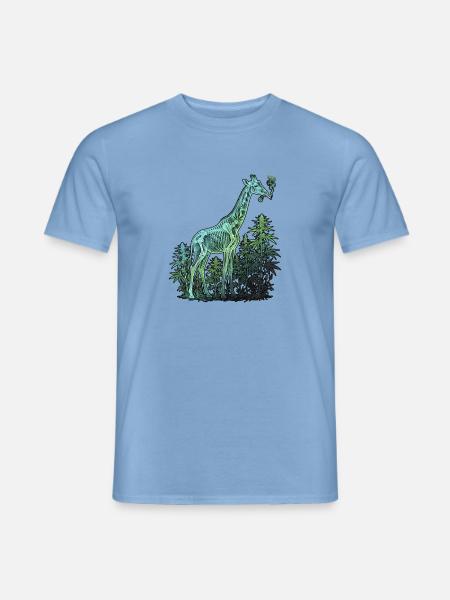 Röntgen Kiffer Giraffe - Männer T-Shirt - Carolina Blue