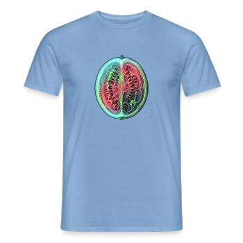 Röntgen Wassermelone - Männer T-Shirt - Carolina Blue - Vorne - AI Model Male 178 light (178cm)