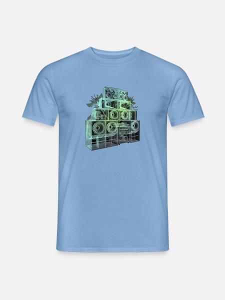 Röntgen Soundsystem Dj - Männer T-Shirt - Carolina Blue